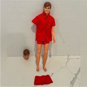 Vintage Mattel Talking Ken Doll 1968 MUTE Original OutFit and Extra Accessories